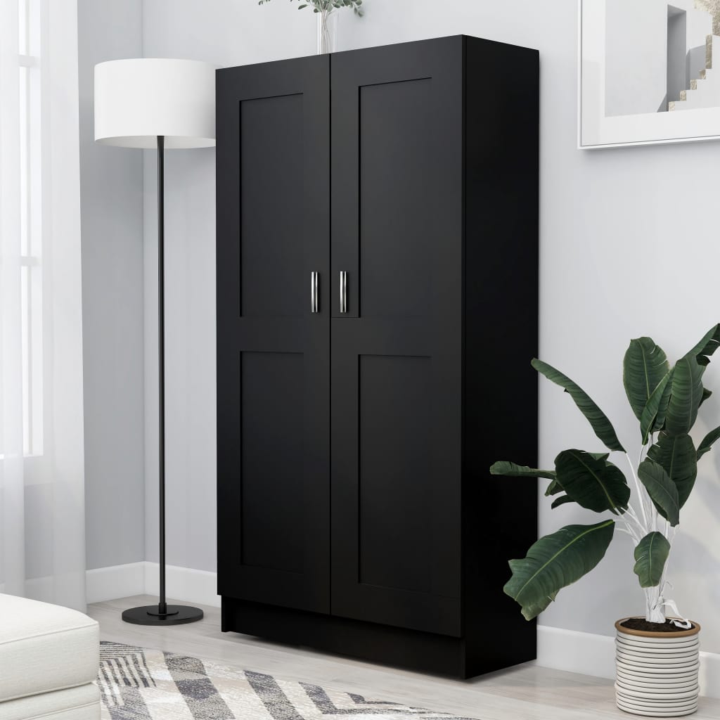 Kirjahylly musta 82,5x30,5x150 cm - Sisustajankoti.fi
