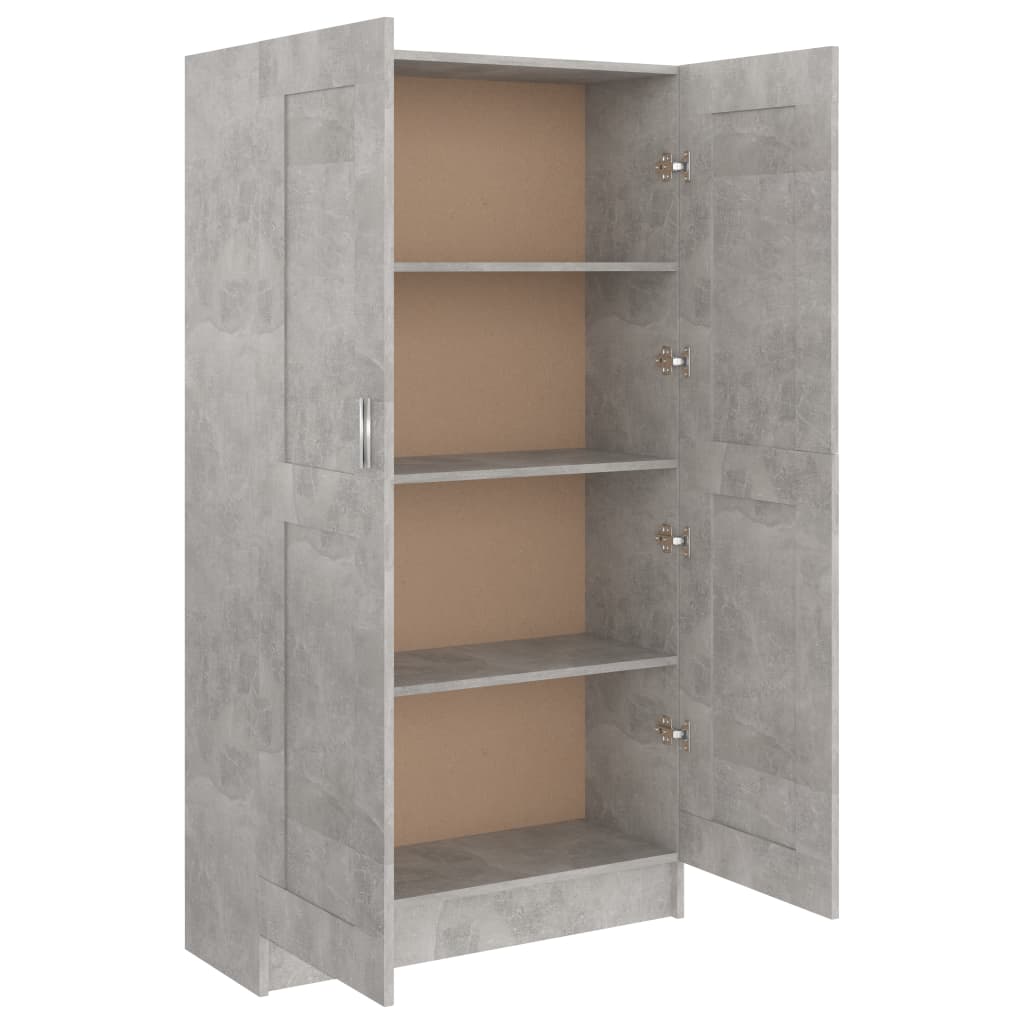 Kirjahylly betoninharmaa 82,5x30,5x150 cm - Sisustajankoti.fi