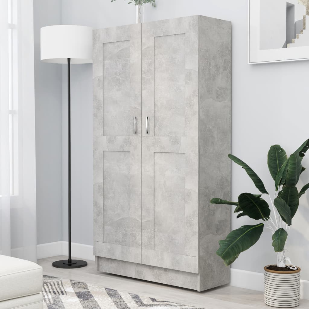 Kirjahylly betoninharmaa 82,5x30,5x150 cm - Sisustajankoti.fi