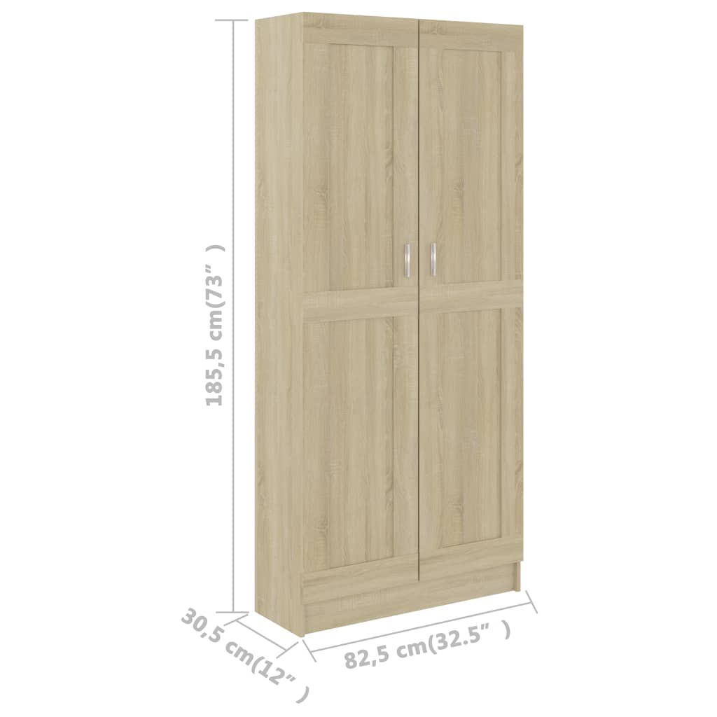Kirjahylly tammi 82,5x30,5x185,5 cm - Sisustajankoti.fi