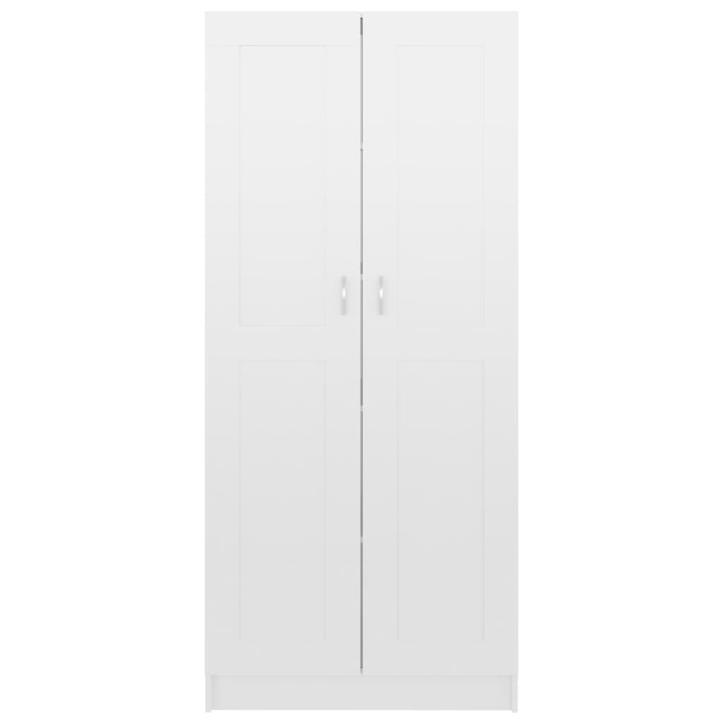 Kirjahylly korkeakiilto valkoinen 82,5x30,5x185,5 cm - Sisustajankoti.fi