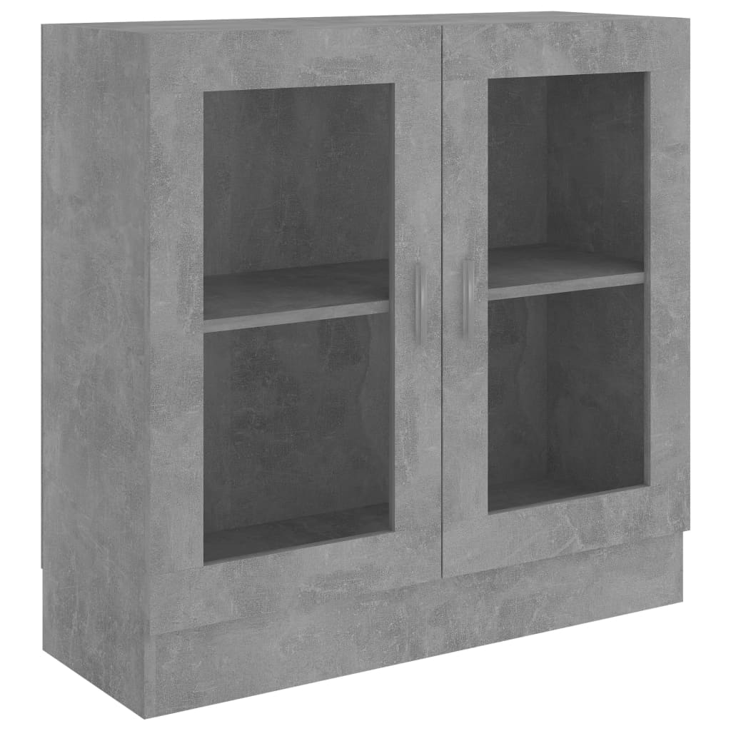 Vitriinikaappi betoninharmaa 82,5x30,5x80 cm - Sisustajankoti.fi