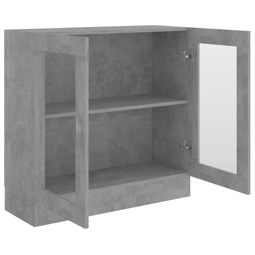 Vitriinikaappi betoninharmaa 82,5x30,5x80 cm - Sisustajankoti.fi