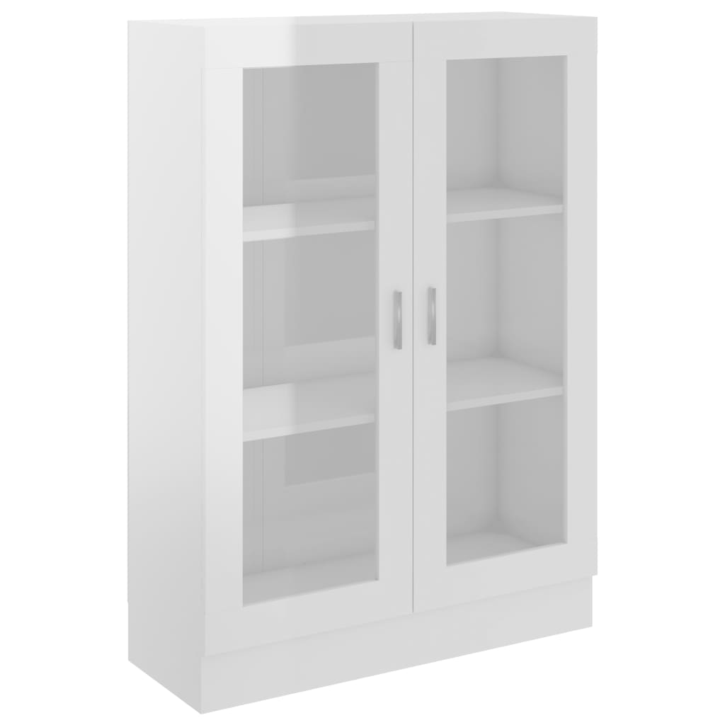 Vitriinikaappi korkeakiilto valkoinen 82,5x30,5x115cm - Sisustajankoti.fi