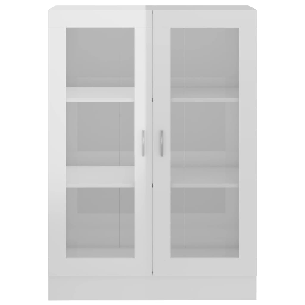 Vitriinikaappi korkeakiilto valkoinen 82,5x30,5x115cm - Sisustajankoti.fi