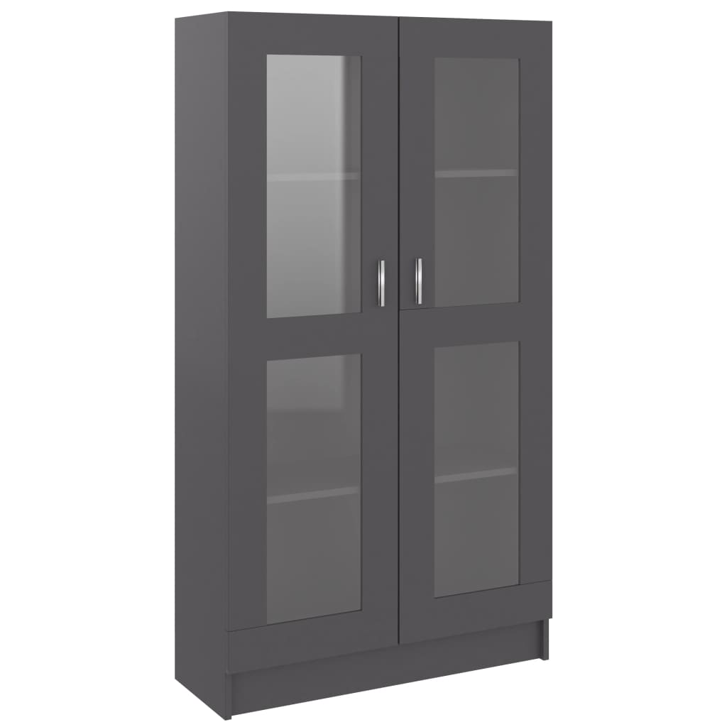Vitriinikaappi harmaa 82,5x30,5x150 cm - Sisustajankoti.fi