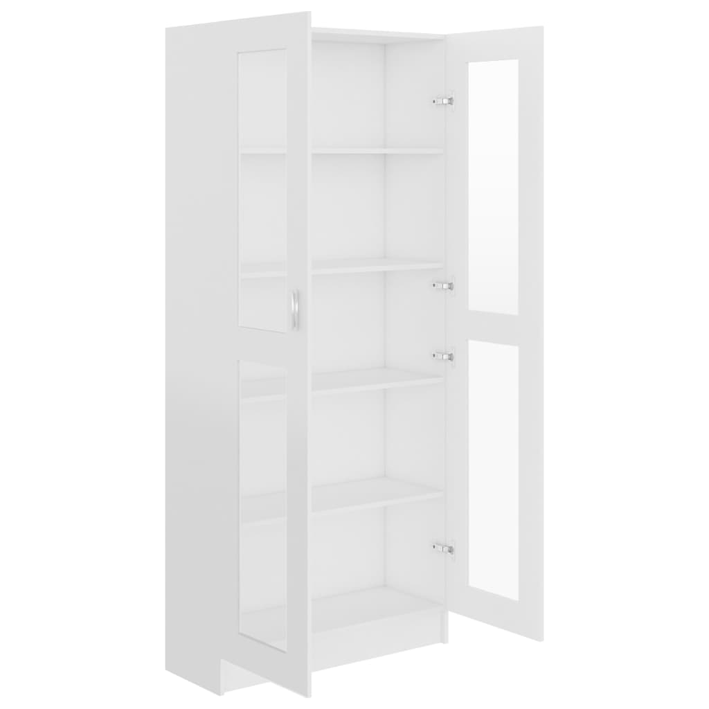 Vitriinikaappi valkoinen 82,5x30,5x185,5 cm - Sisustajankoti.fi