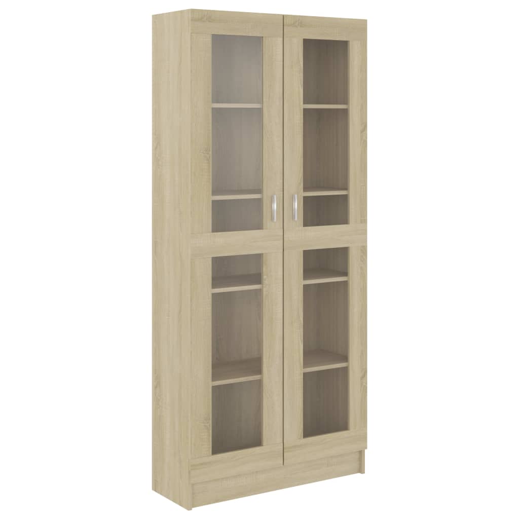 Vitriinikaappi Sonoma-tammi 82,5x30,5x185,5 cm - Sisustajankoti.fi