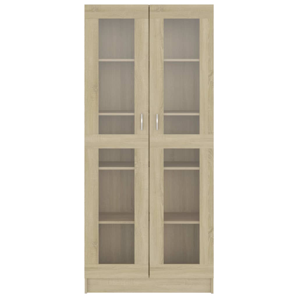 Vitriinikaappi Sonoma-tammi 82,5x30,5x185,5 cm - Sisustajankoti.fi