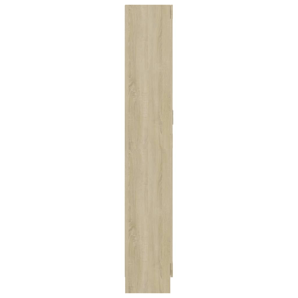 Vitriinikaappi Sonoma-tammi 82,5x30,5x185,5 cm - Sisustajankoti.fi