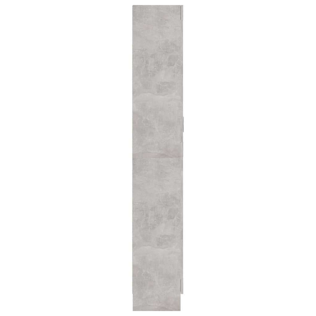 Vitriinikaappi betoninharmaa 82,5x30,5x185,5 cm - Sisustajankoti.fi
