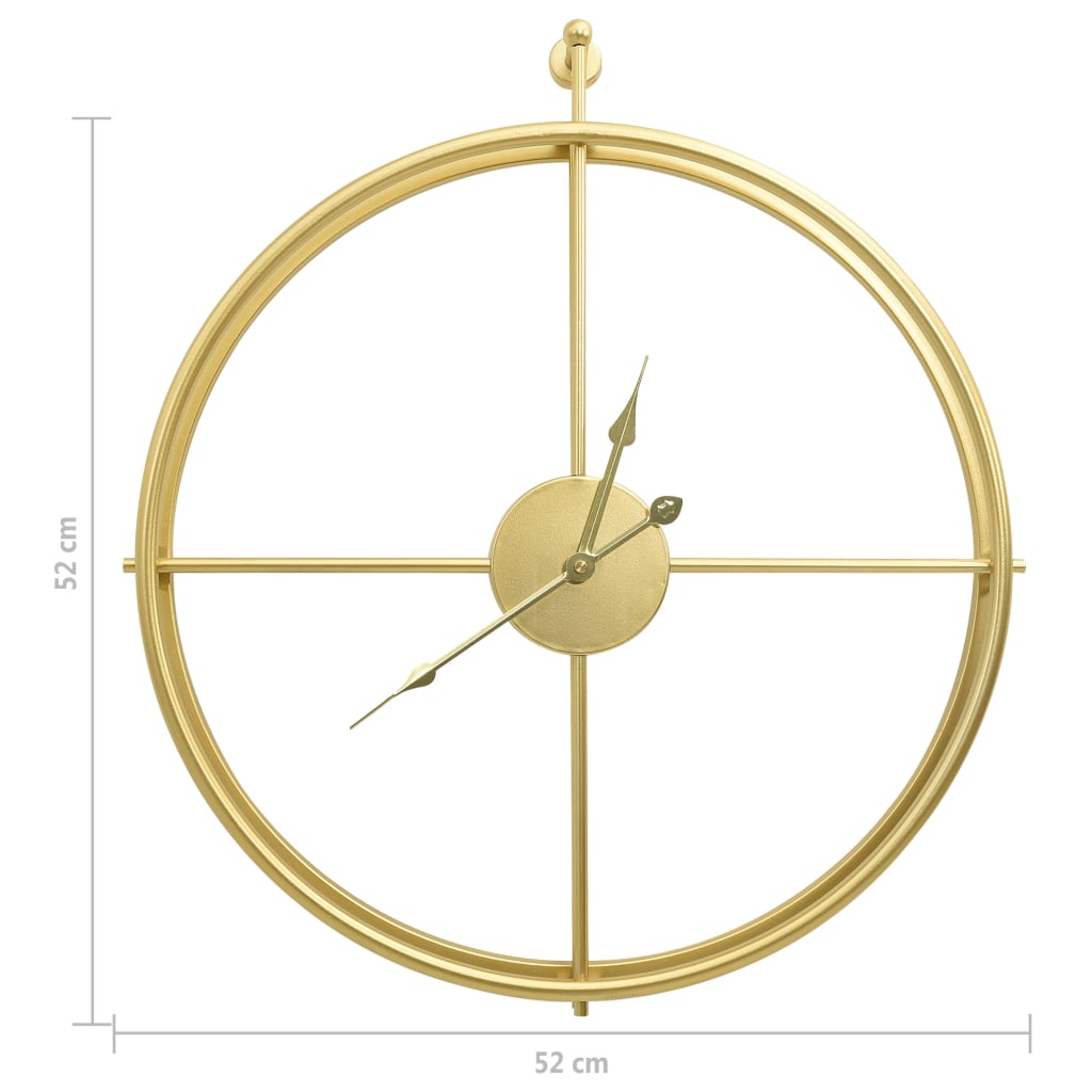 Seinäkello kulta 52 cm rauta - Sisustajankoti.fi