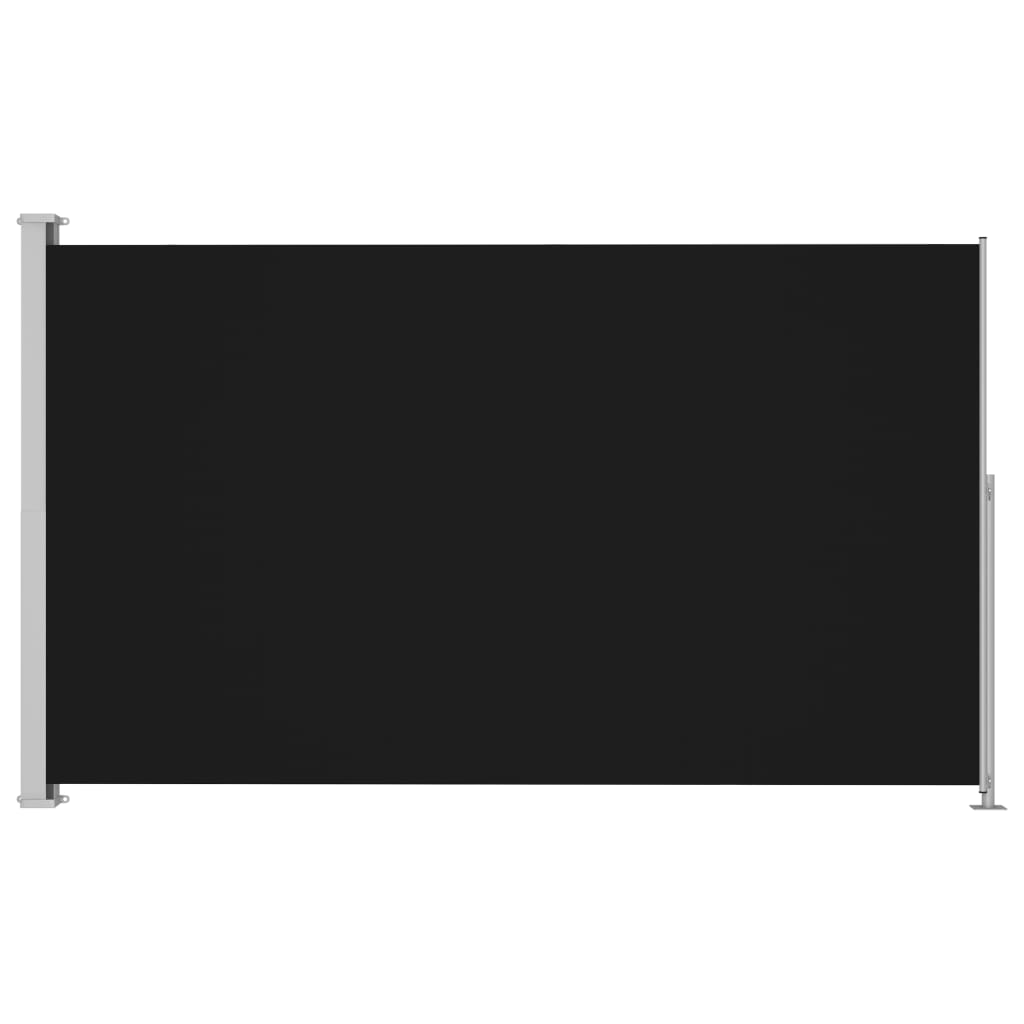 Sisäänvedettävä terassin sivumarkiisi 200x300 cm musta - Sisustajankoti.fi