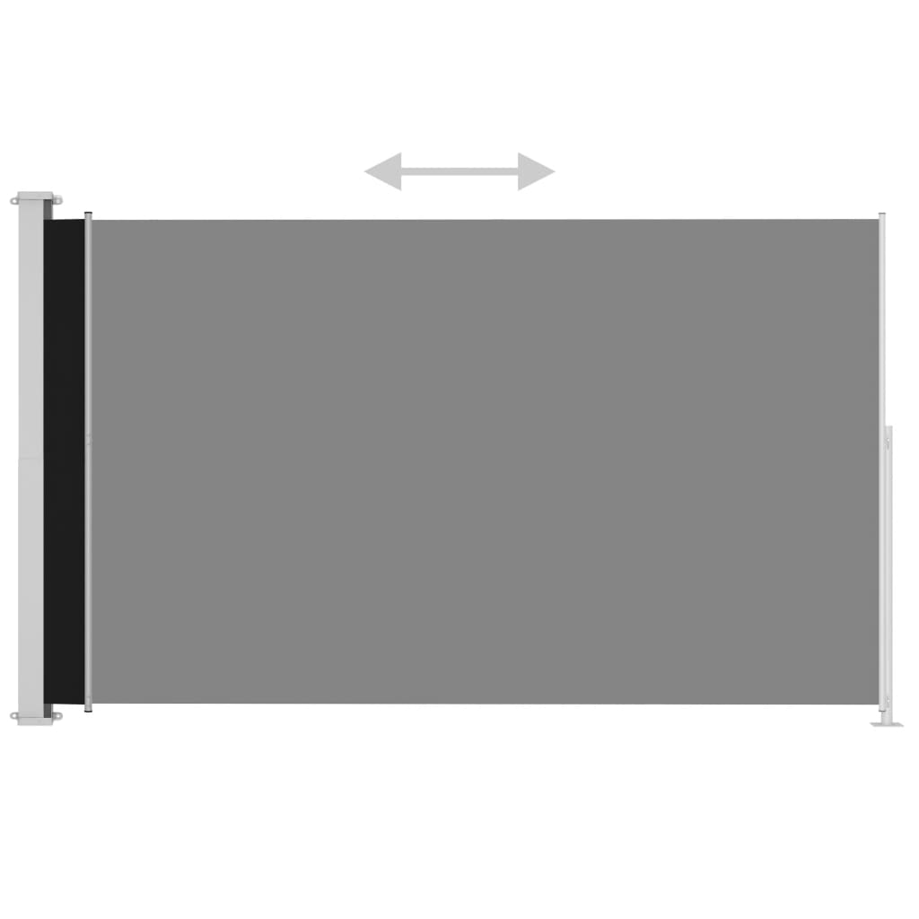 Sisäänvedettävä terassin sivumarkiisi 200x300 cm musta - Sisustajankoti.fi