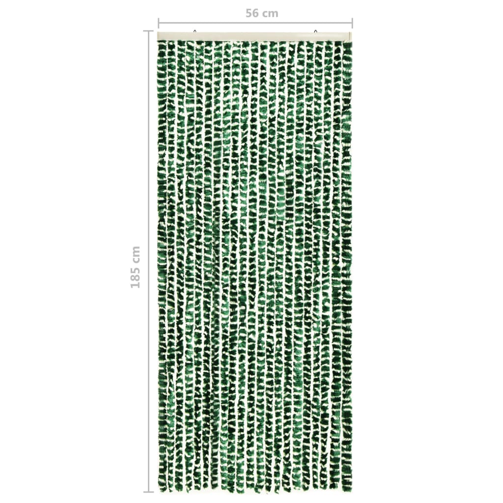Hyönteisverho vihreä ja valkoinen 56x185 cm Chenille - Sisustajankoti.fi