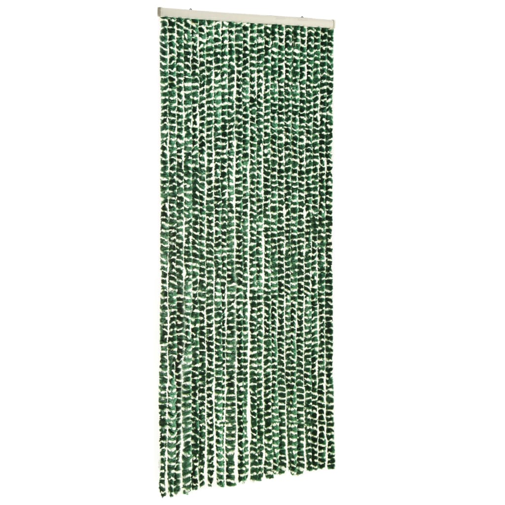 Hyönteisverho vihreä ja valkoinen 90x220 cm Chenille - Sisustajankoti.fi