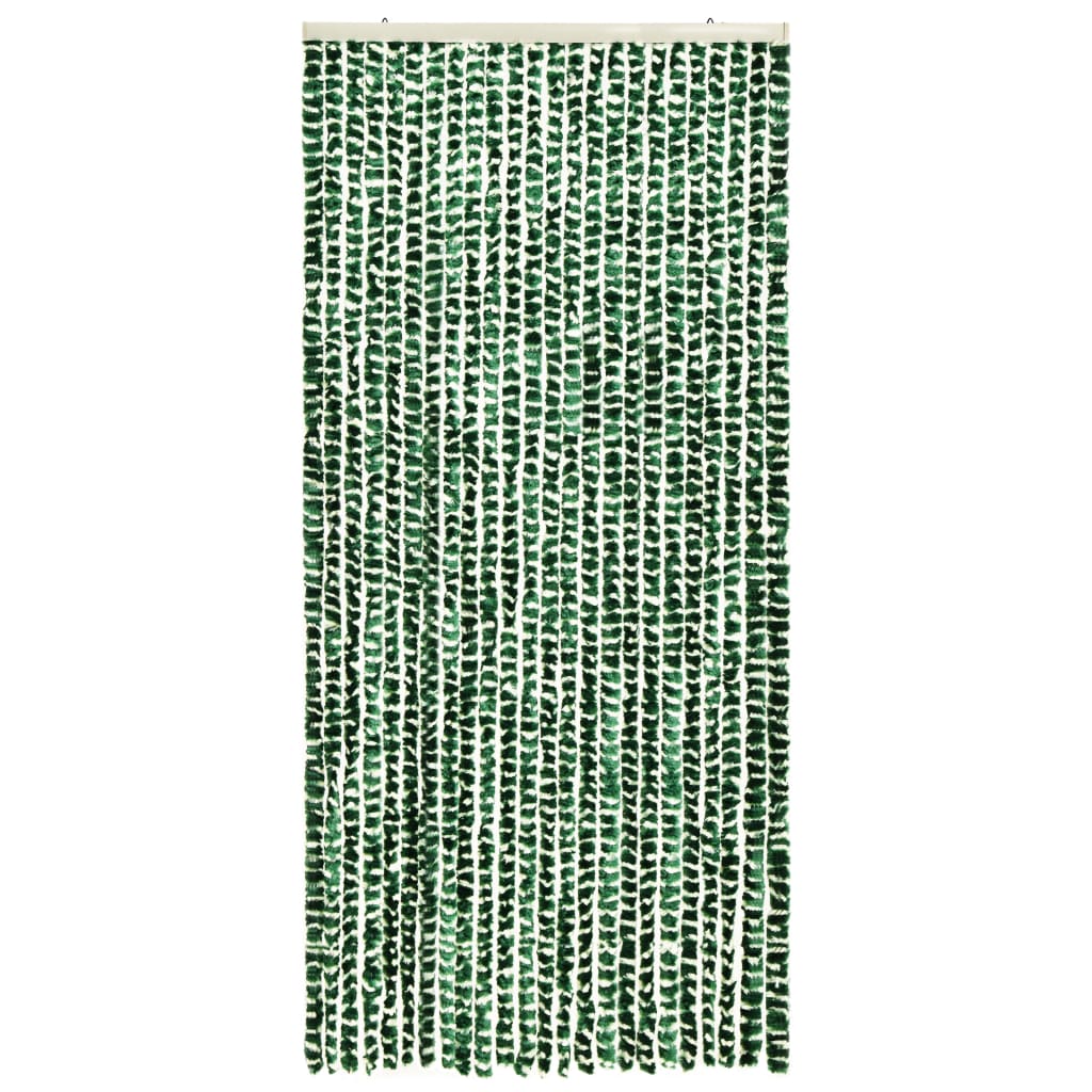 Hyönteisverho vihreä ja valkoinen 100x220 cm Chenille - Sisustajankoti.fi
