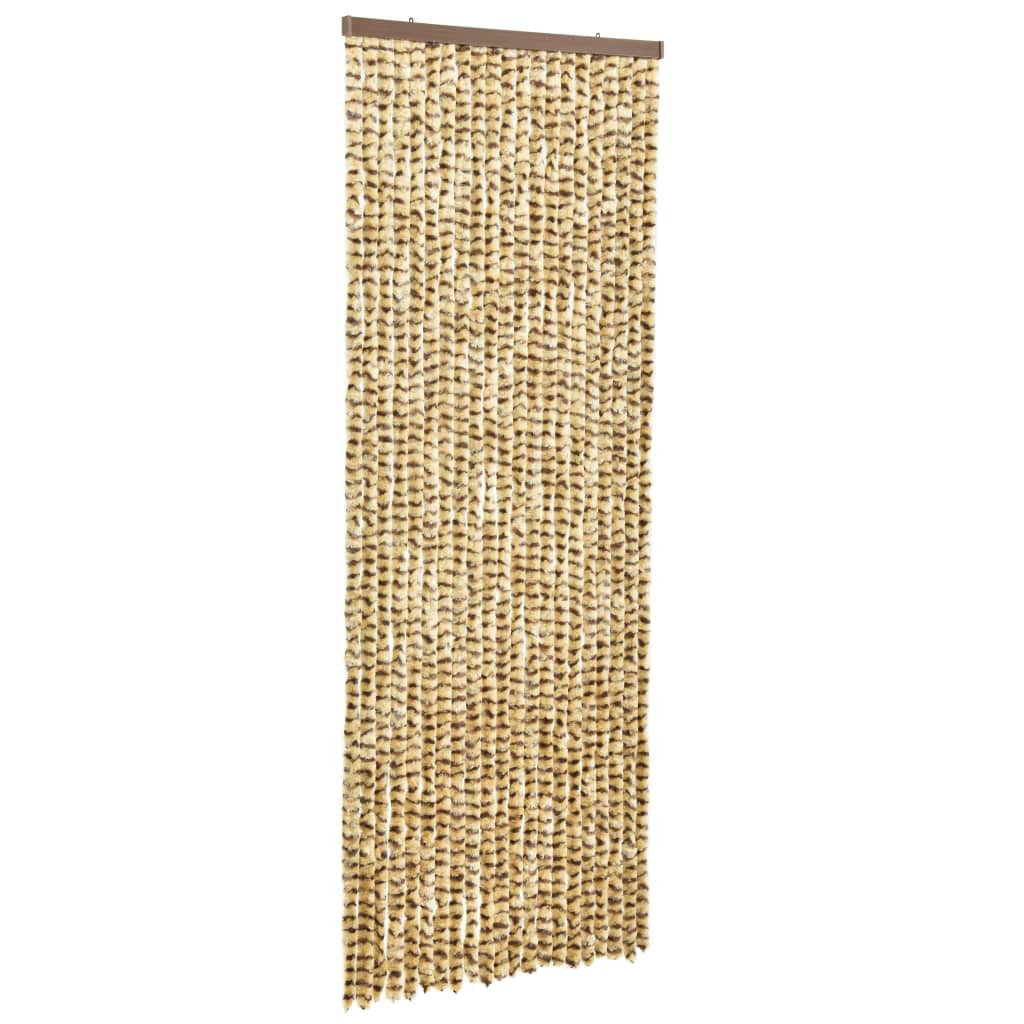 Hyönteisverho beige ja ruskea 56x185 cm Chenille - Sisustajankoti.fi