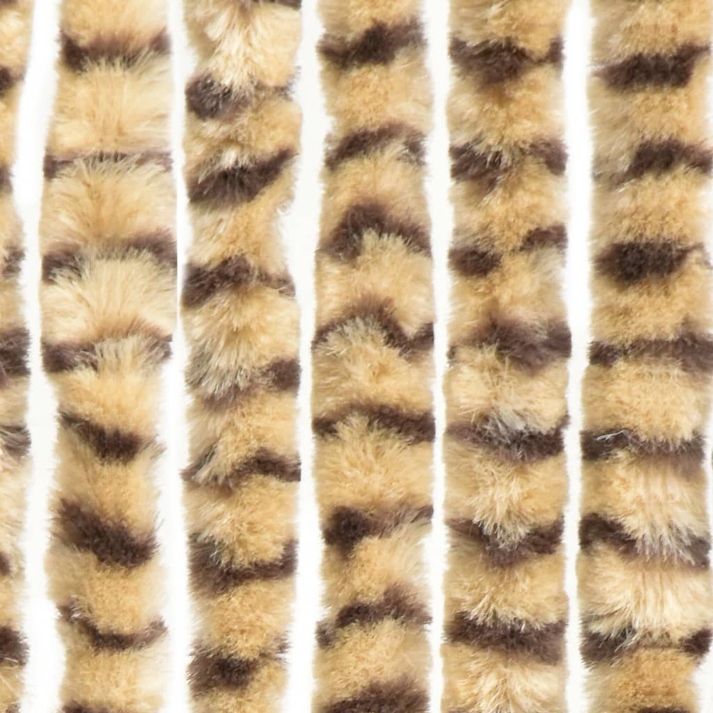 Hyönteisverho beige ja ruskea 56x185 cm Chenille - Sisustajankoti.fi