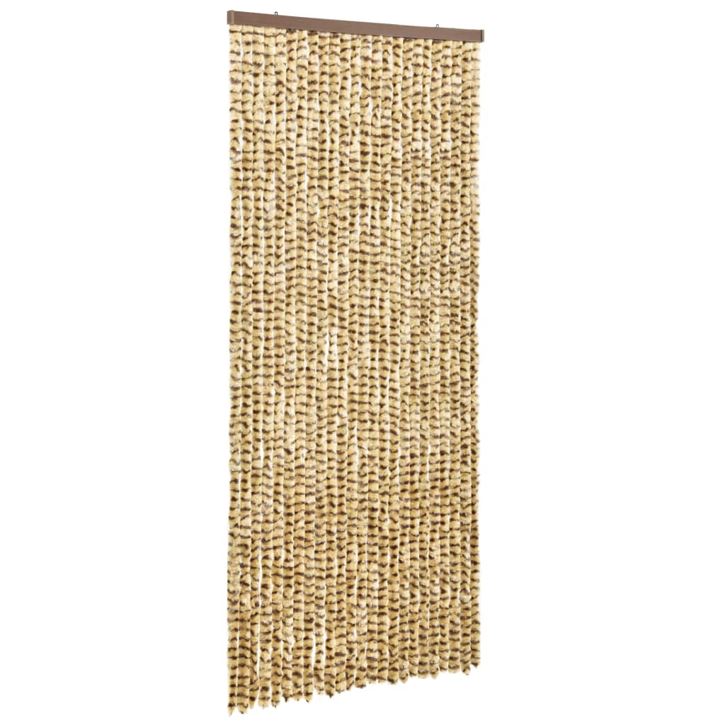 Hyönteisverho beige ja ruskea 90x220 cm Chenille - Sisustajankoti.fi
