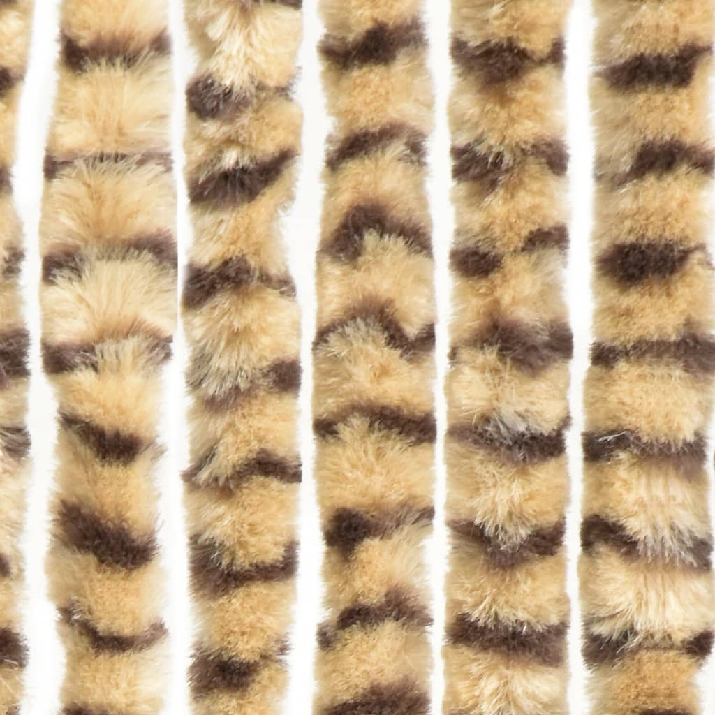 Hyönteisverho beige ja ruskea 100x220 cm Chenille - Sisustajankoti.fi