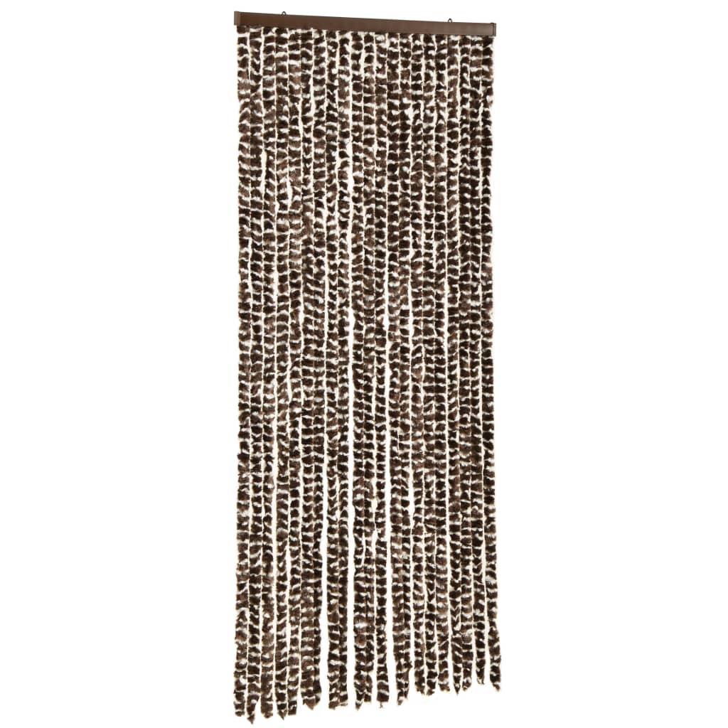 Hyönteisverho ruskea ja valkoinen 56x185 cm Chenille - Sisustajankoti.fi