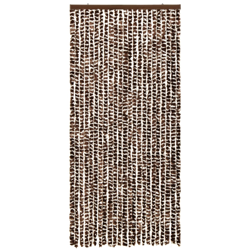 Hyönteisverho ruskea ja valkoinen 90x220 cm Chenille - Sisustajankoti.fi