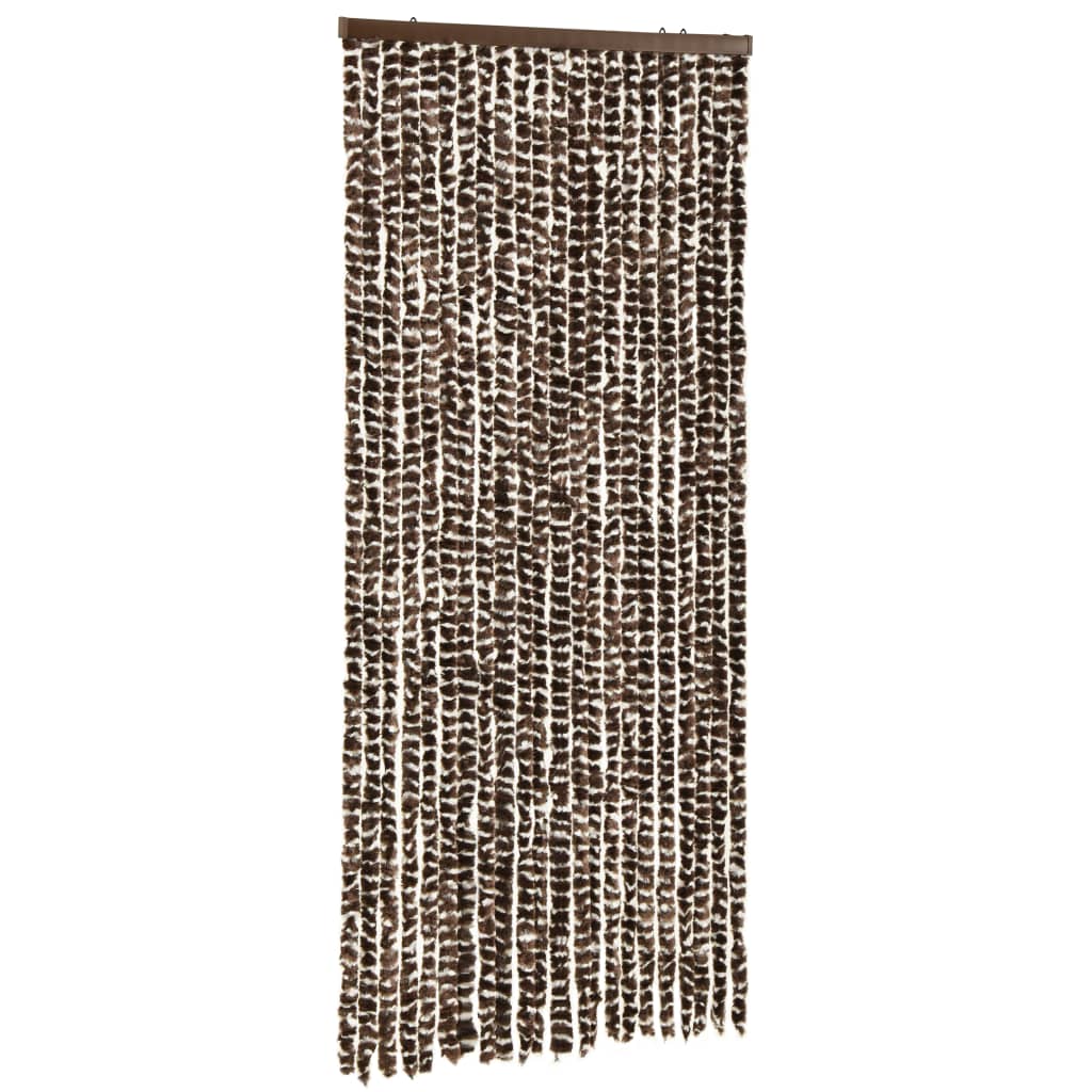 Hyönteisverho ruskea ja valkoinen 90x220 cm Chenille - Sisustajankoti.fi