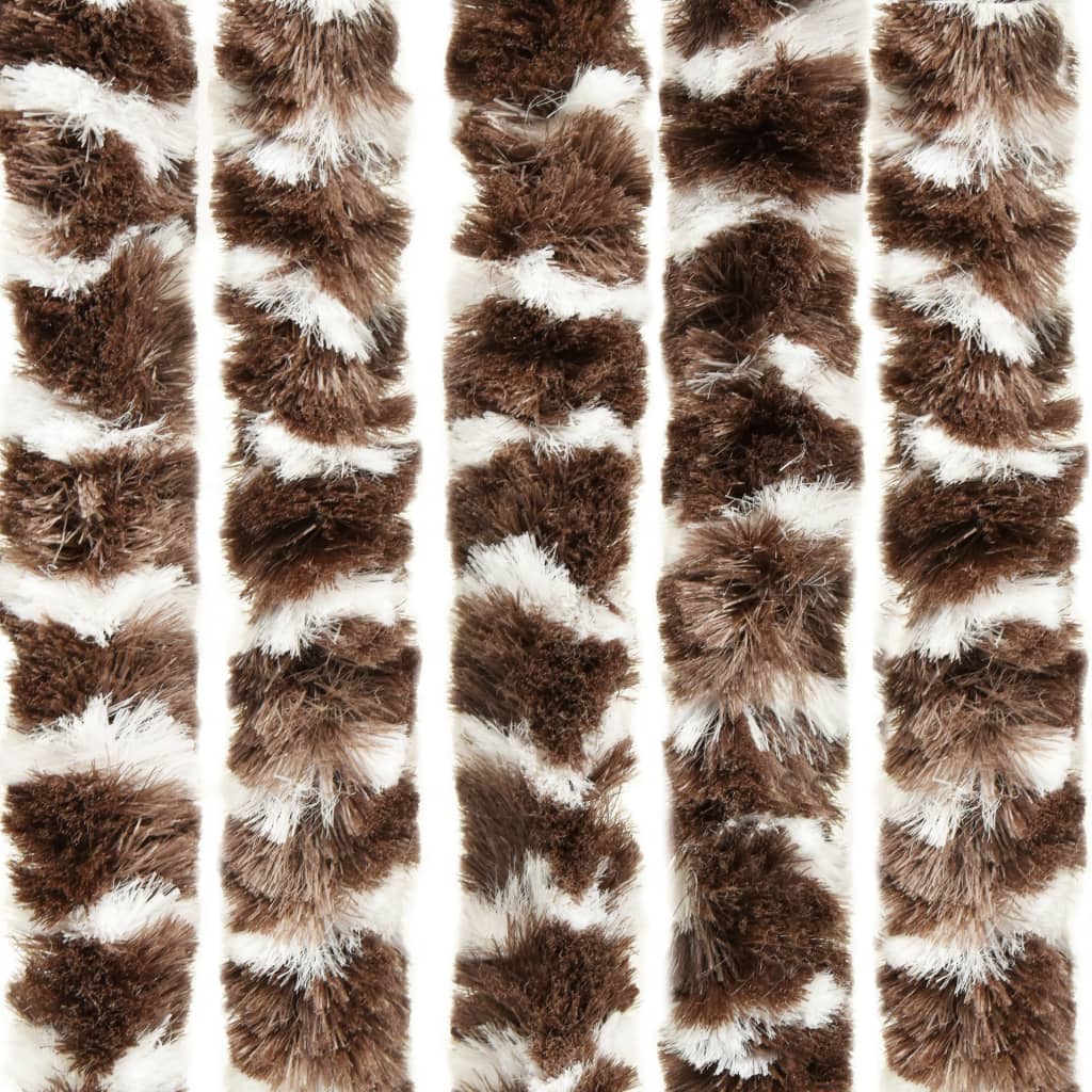 Hyönteisverho ruskea ja valkoinen 90x220 cm Chenille - Sisustajankoti.fi
