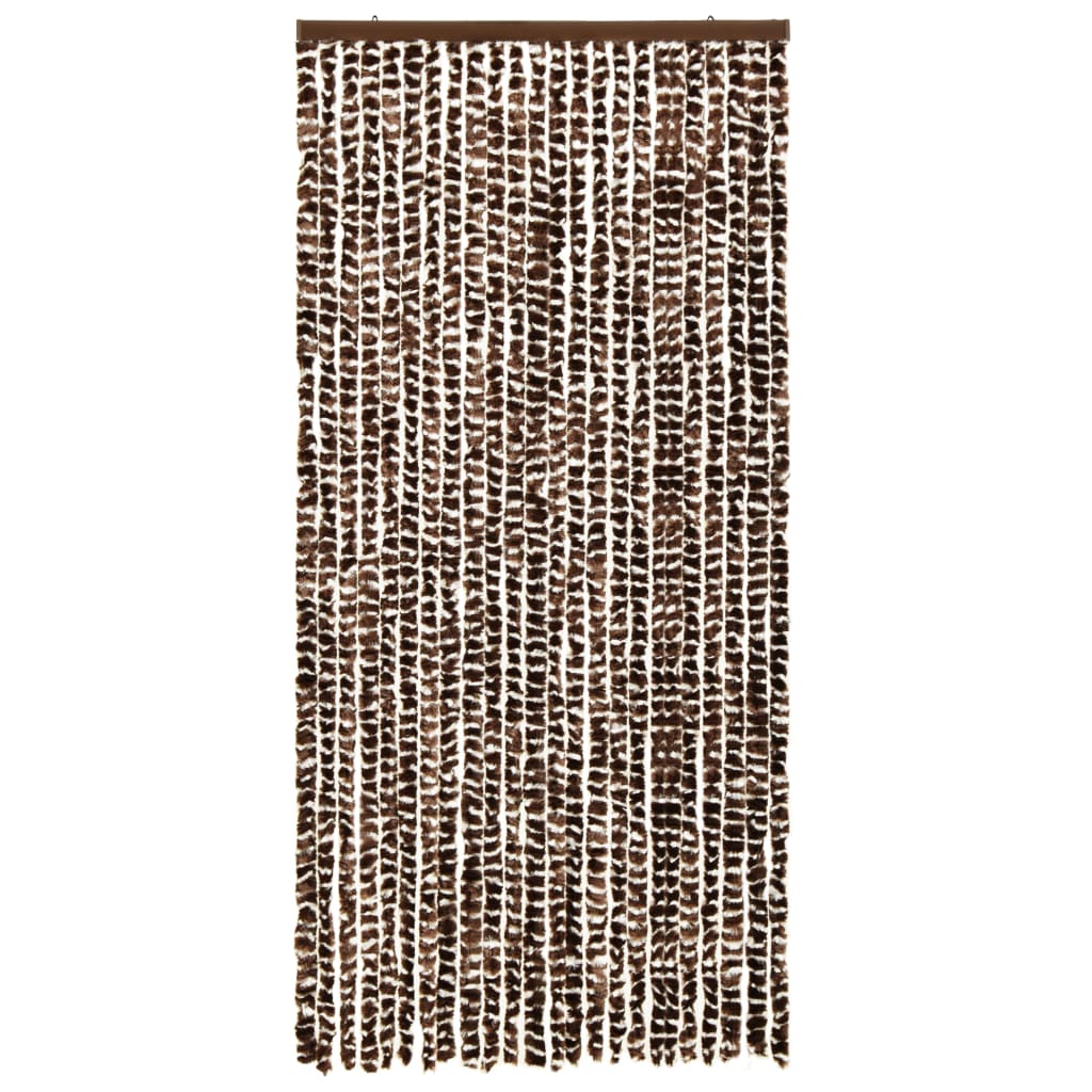 Hyönteisverho ruskea ja valkoinen 100x220 cm Chenille - Sisustajankoti.fi