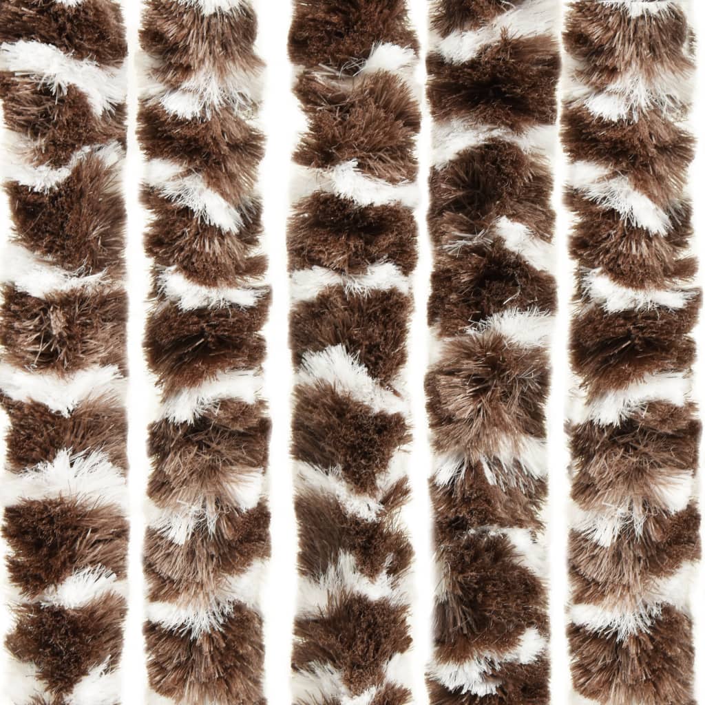 Hyönteisverho ruskea ja valkoinen 100x220 cm Chenille - Sisustajankoti.fi