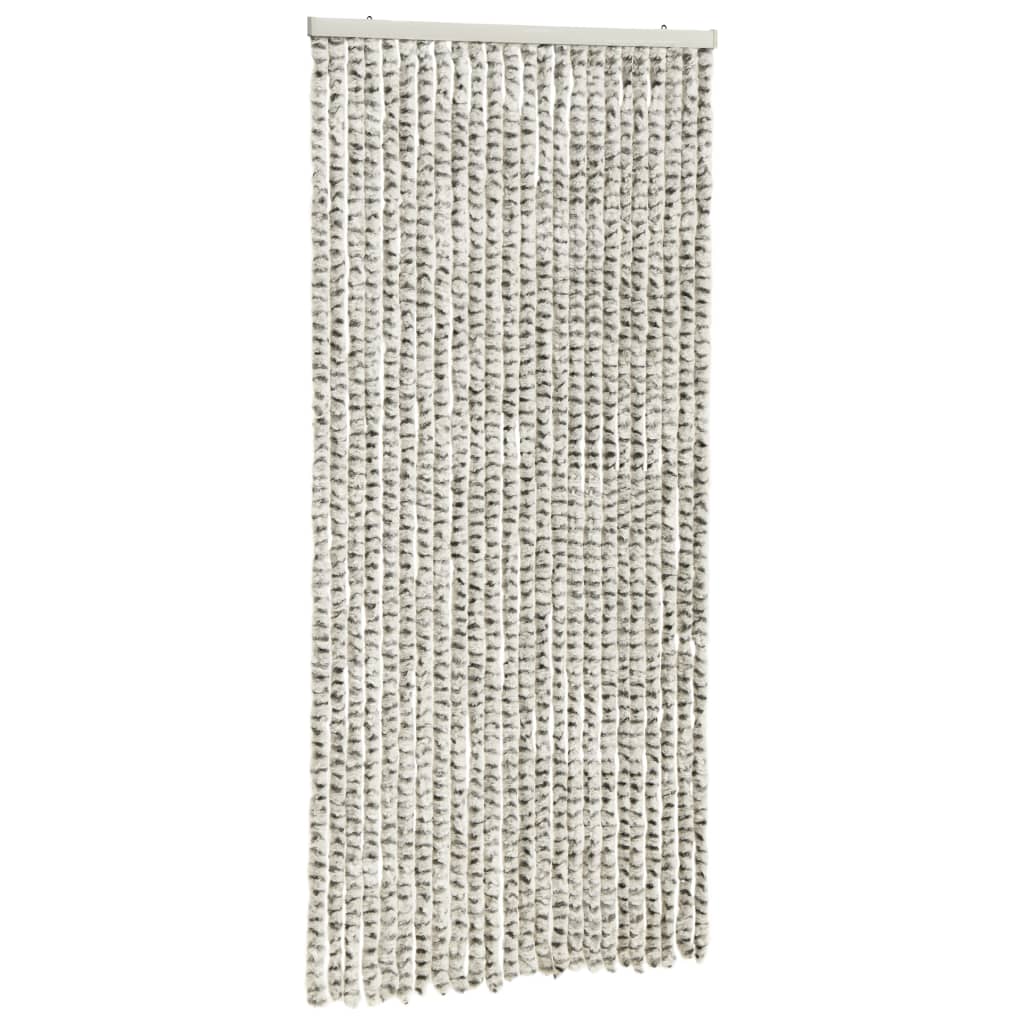 Hyönteisverho vaalean- ja tummanharmaa 100x220 cm Chenille - Sisustajankoti.fi