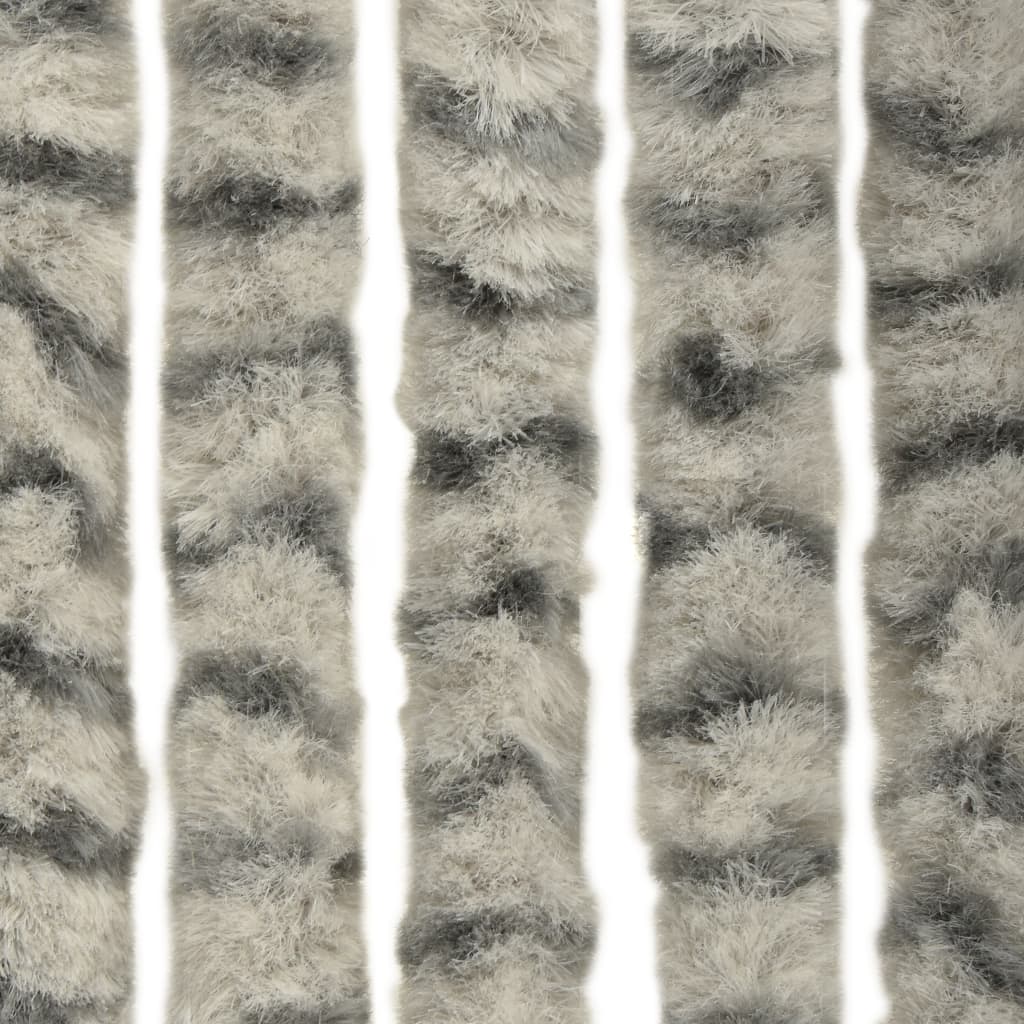 Hyönteisverho vaalean- ja tummanharmaa 100x220 cm Chenille - Sisustajankoti.fi