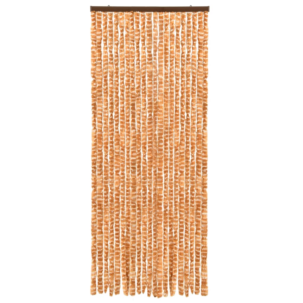 Hyönteisverho okra ja valkoinen 56x185 cm Chenille - Sisustajankoti.fi