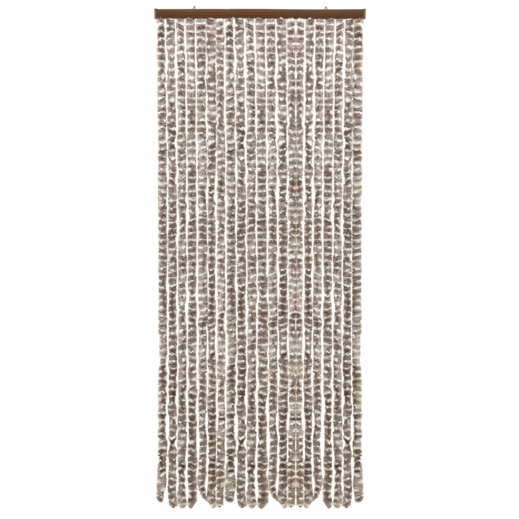 Hyönteisverho harmaanruskea ja valkoinen 56x185 cm Chenille - Sisustajankoti.fi