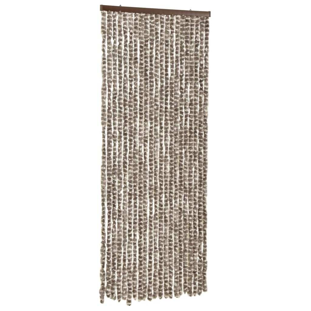Hyönteisverho harmaanruskea ja valkoinen 56x185 cm Chenille - Sisustajankoti.fi