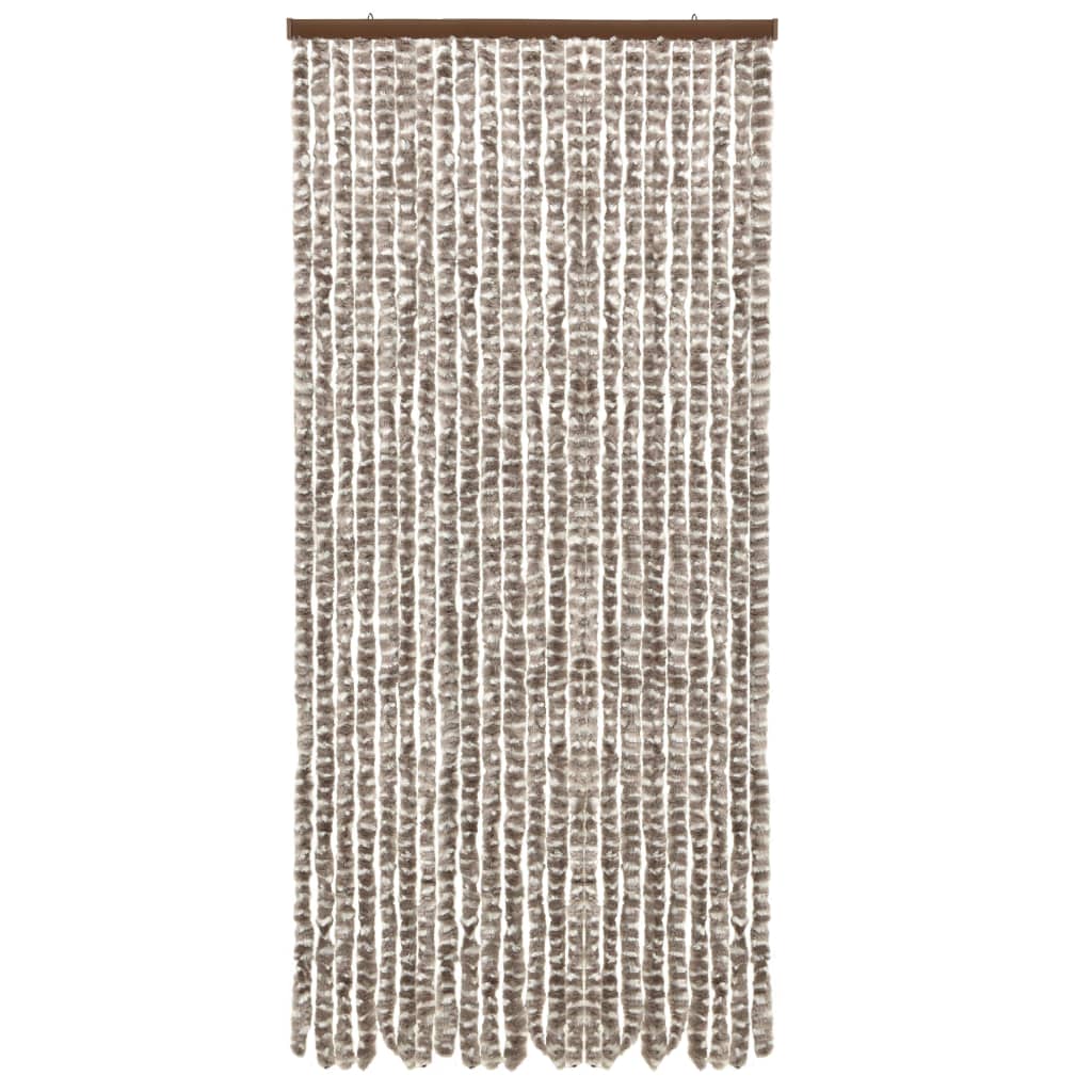 Hyönteisverho harmaanruskea ja valkoinen 90x220 cm Chenille - Sisustajankoti.fi