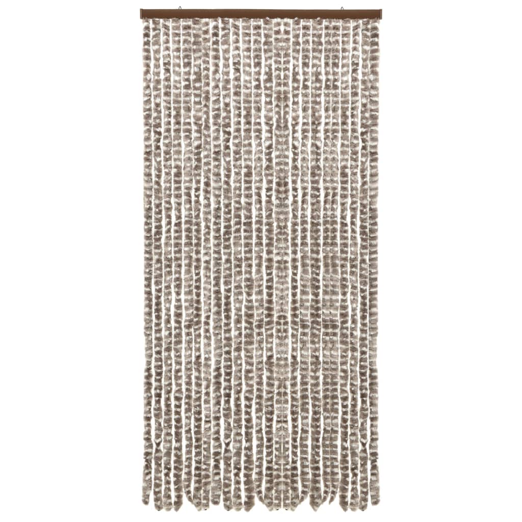 Hyönteisverho harmaanruskea ja valkoinen 100x220 cm Chenille - Sisustajankoti.fi