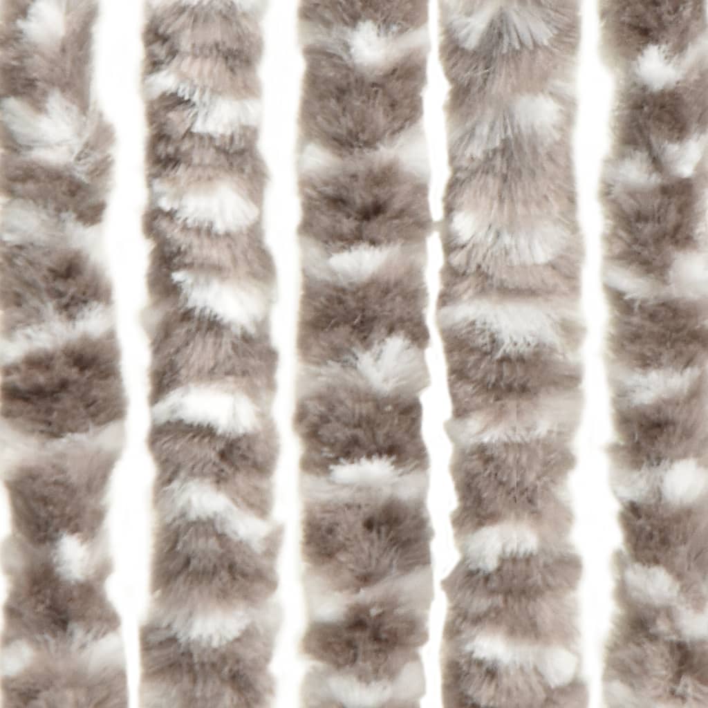 Hyönteisverho harmaanruskea ja valkoinen 100x220 cm Chenille - Sisustajankoti.fi