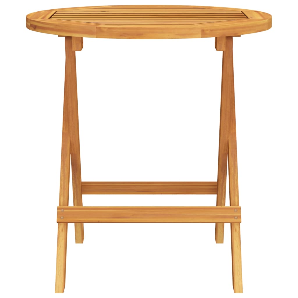 Bistropöytä Ø46x47 cm täysi akasiapuu - Sisustajankoti.fi