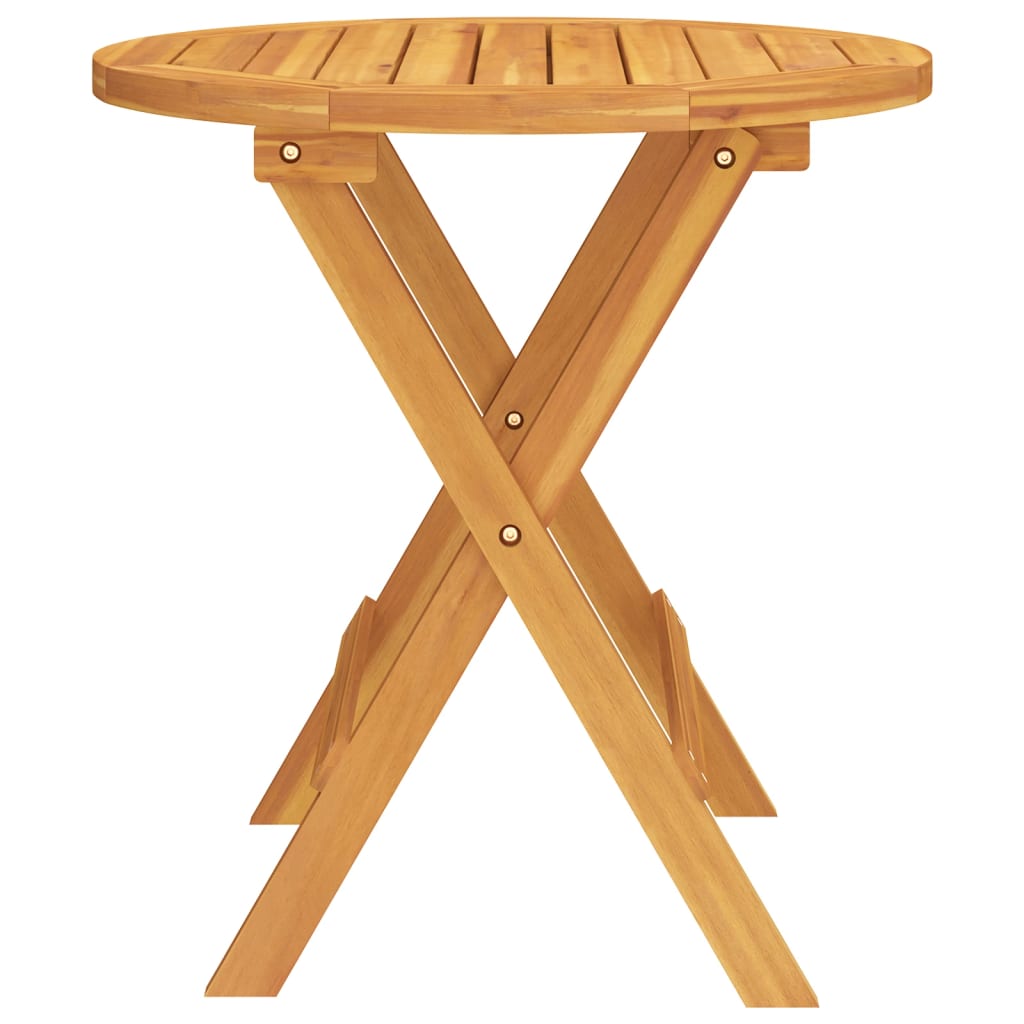 Bistropöytä Ø46x47 cm täysi akasiapuu - Sisustajankoti.fi