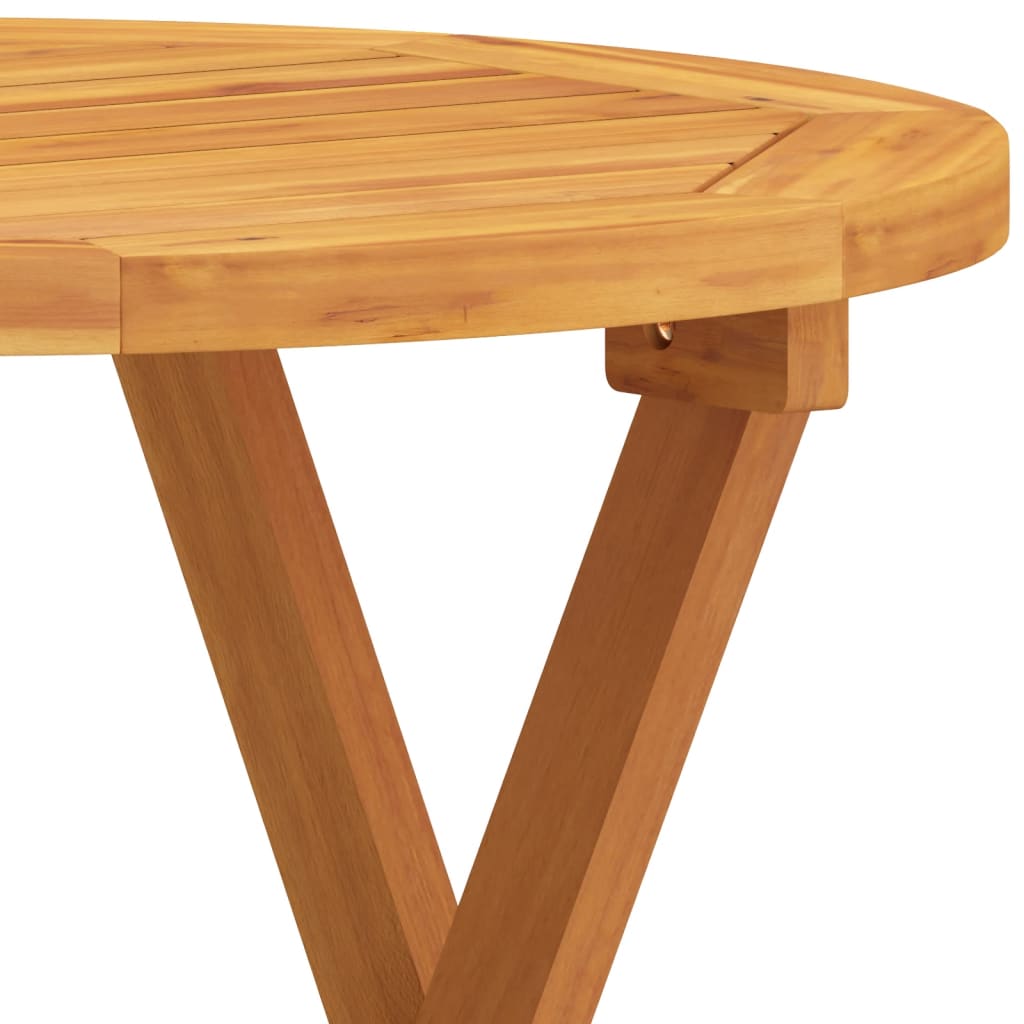 Bistropöytä Ø46x47 cm täysi akasiapuu - Sisustajankoti.fi