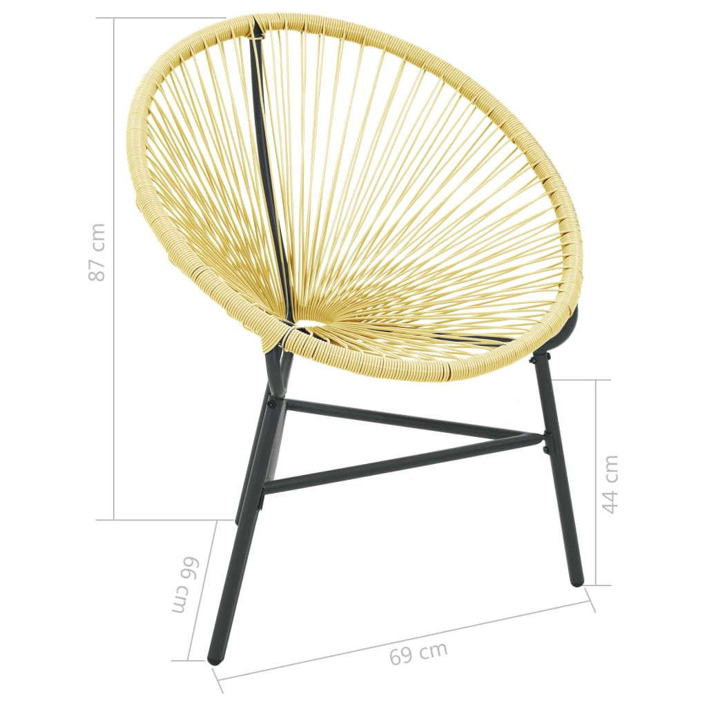 Puutarhan Acapulco tuoli polyrottinki beige - Sisustajankoti.fi
