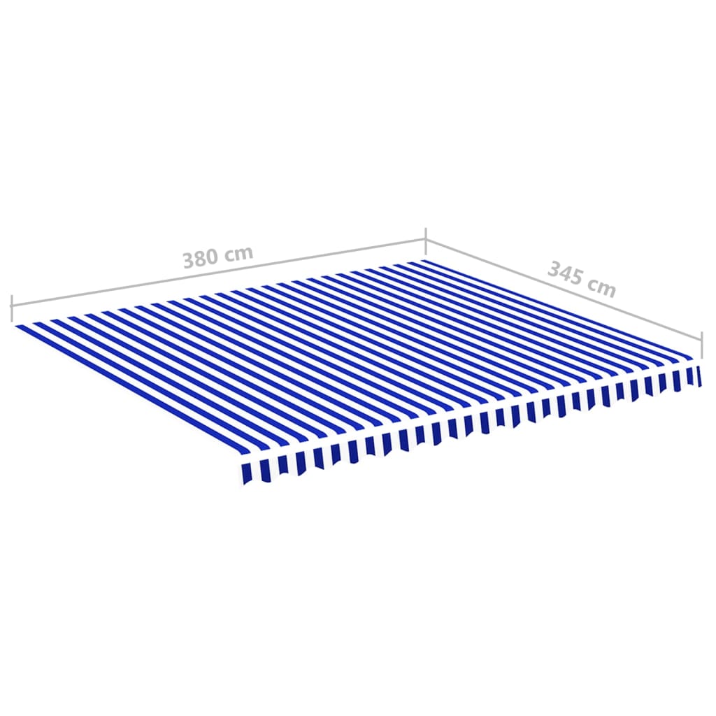 Varakangas markiisiin sininen ja valkoinen 4x3,5 m - Sisustajankoti.fi