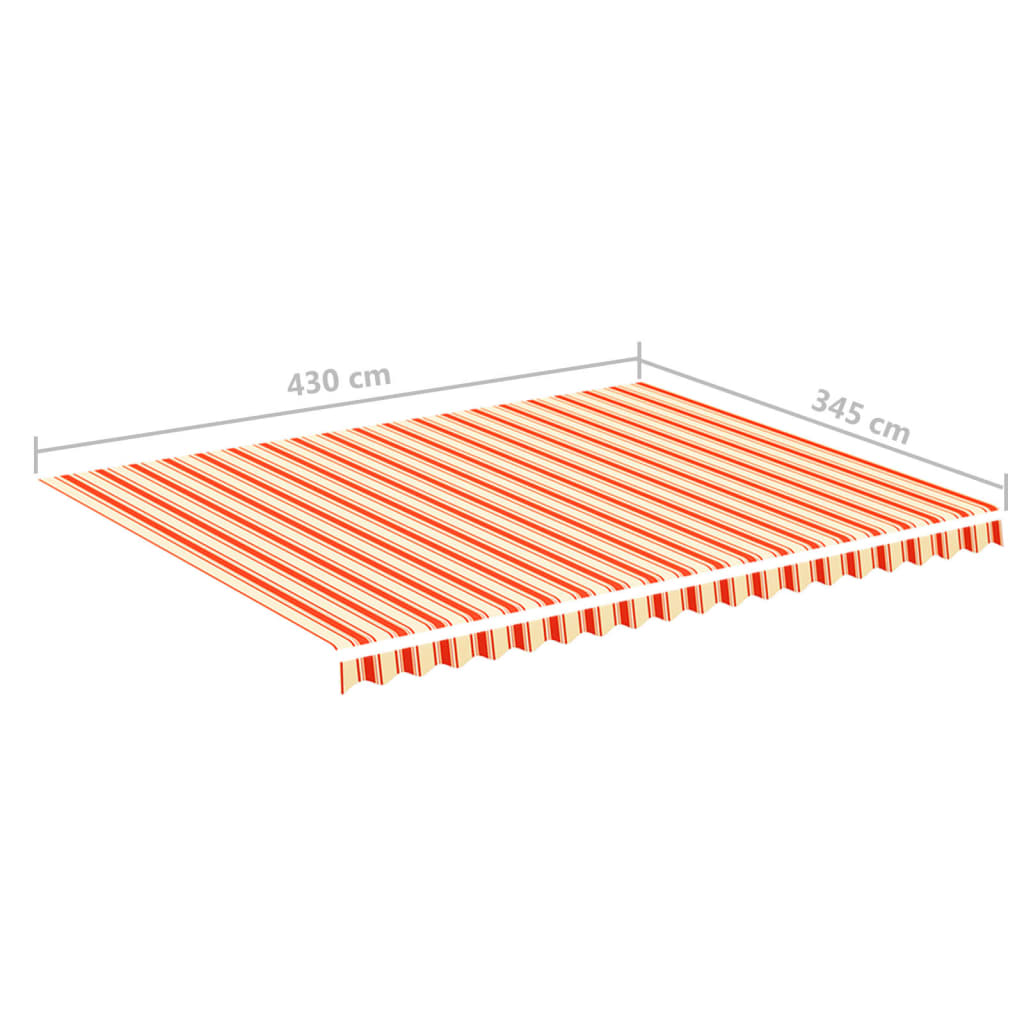Varakangas markiisiin keltainen ja oranssi 4,5x3,5 m - Sisustajankoti.fi