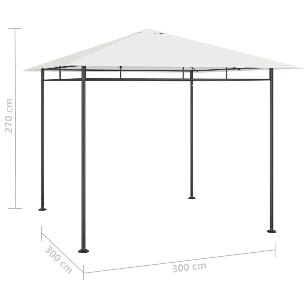 Huvimaja 3x3x2,7 m kerma 180 g/m² - Sisustajankoti.fi