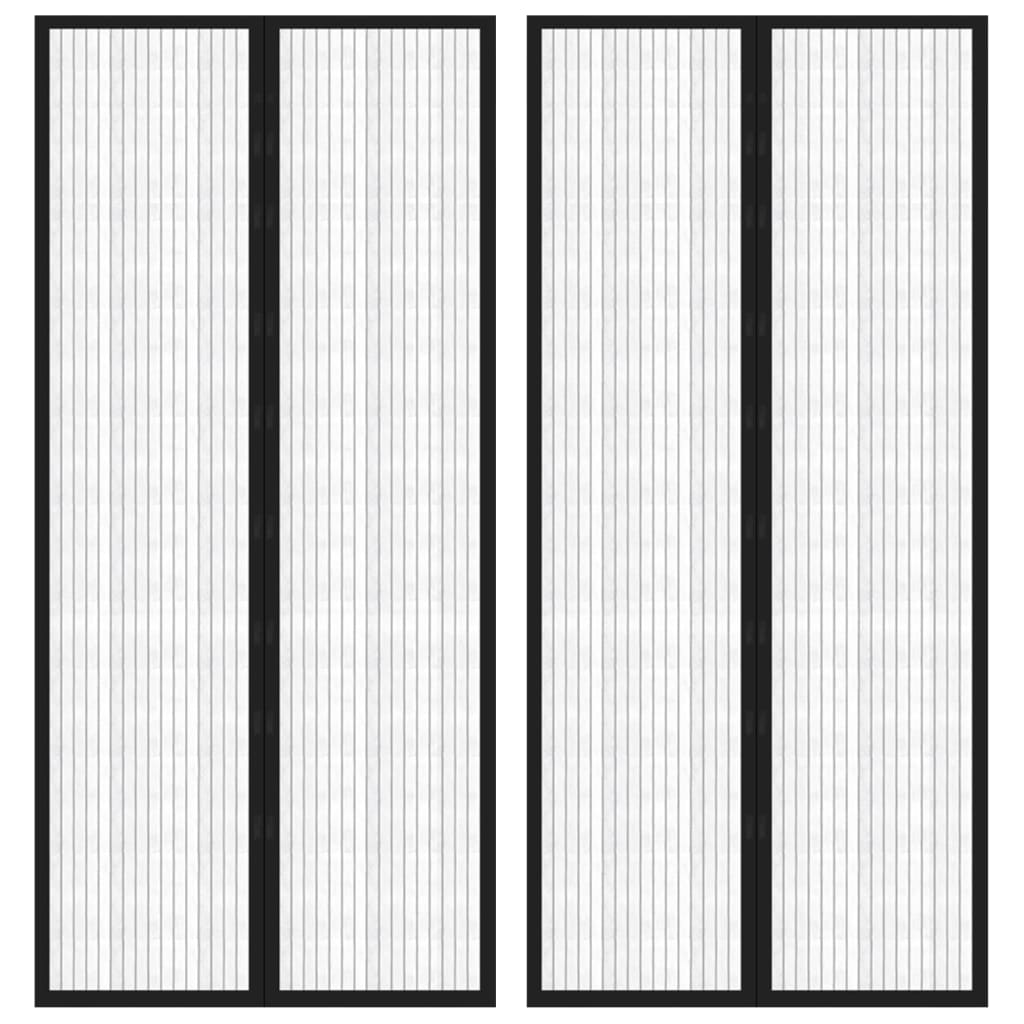 Hyönteisverhot oveen 2 kpl magneettikiinnitys musta 210x90 cm - Sisustajankoti.fi