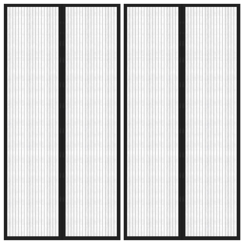 Hyönteisverhot oveen 2 kpl magneettikiinnitys musta 220x100 cm - Sisustajankoti.fi