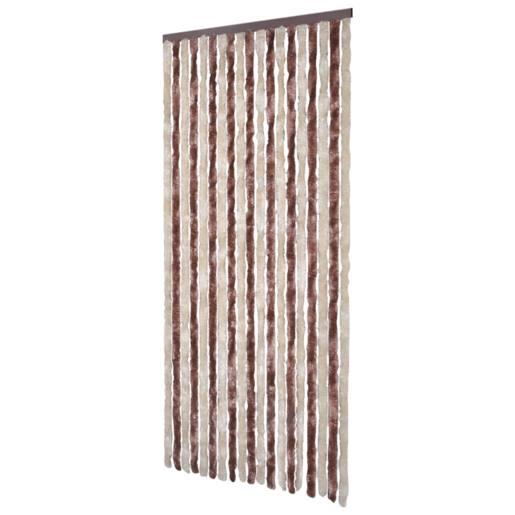 Hyönteisverho beige ja vaaleanruskea 90x200 cm Chenille - Sisustajankoti.fi