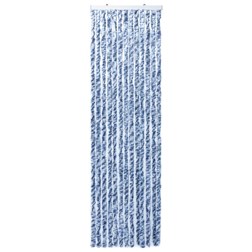 Hyönteisverho sinivalkoinen 90x200 cm Chenille - Sisustajankoti.fi